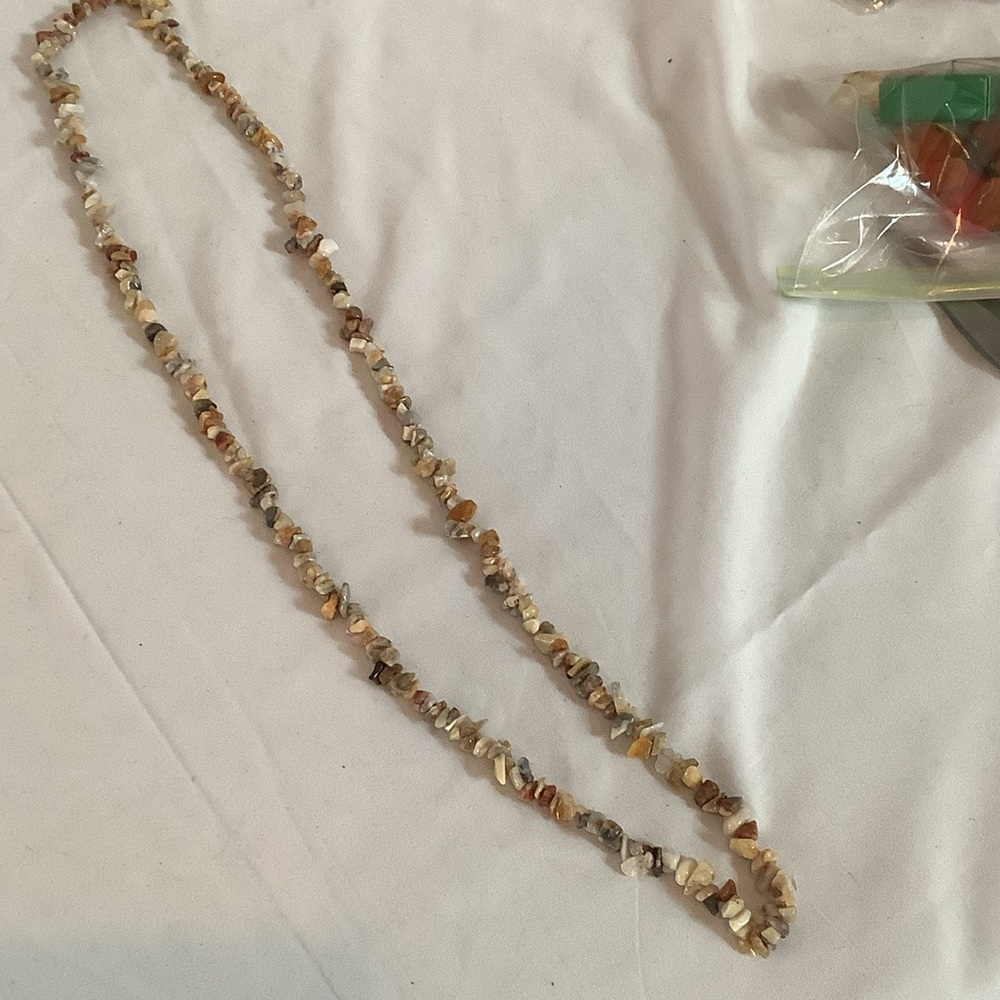 Natural Stone Beaded Necklace
